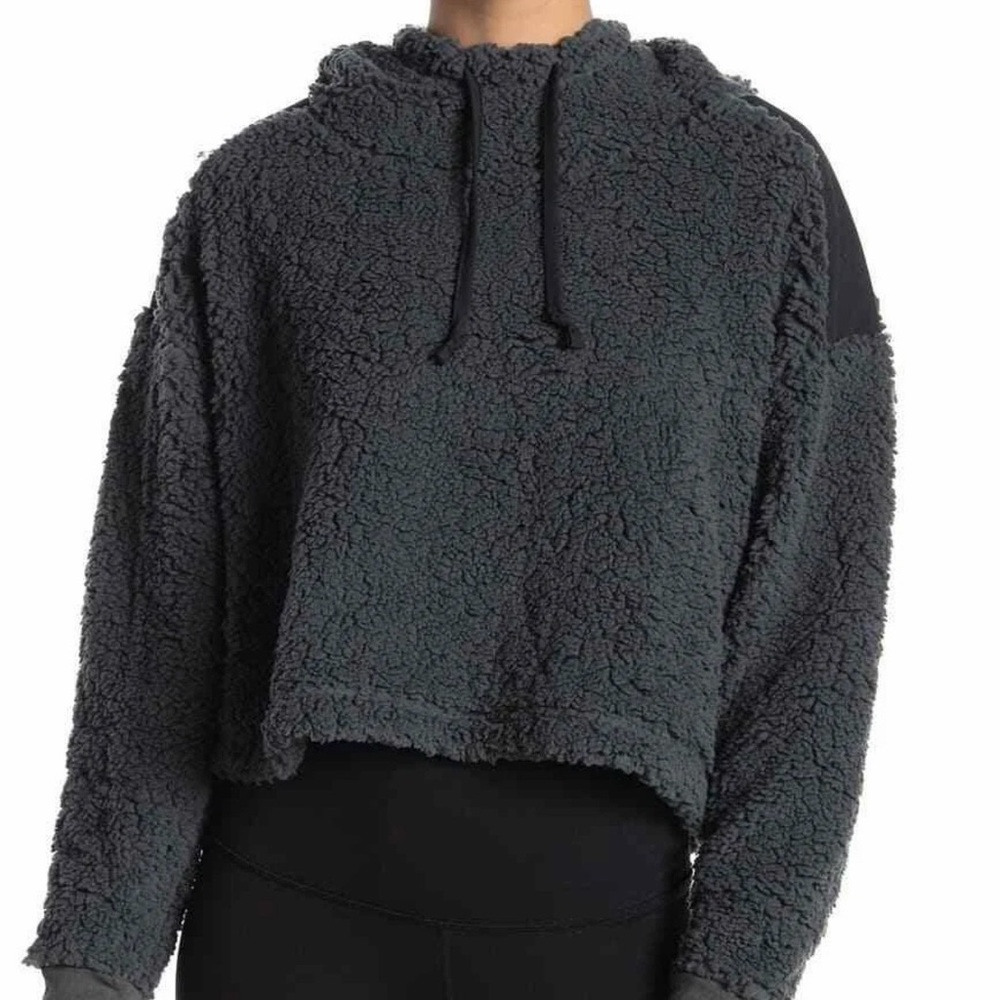 ZELLA Women’s Sheila Grey Fleece Hoodie Size Large